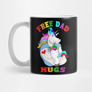 Free Dad Hugs LGBT Gay Pride Mug